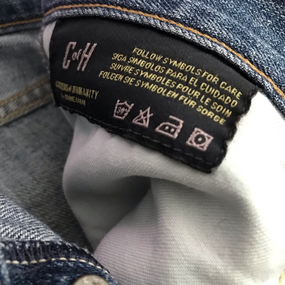 Citizens of Humanity by Jerome Dahan size 24 boyfriend ripped button fly jeans - Picture 4 of 8